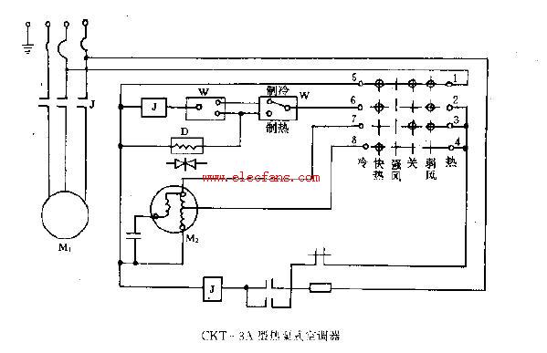 ckt3a型热泵式空调机电路图