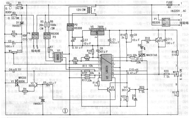 直流電機調速器電路圖