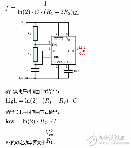 555定時器產生方波原理（五款555定時器產生方波的電路詳解）