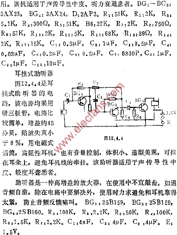 助听器电路图 消费电子电路图讲解