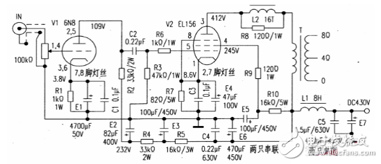 211電子管功放電路圖大全（八款模擬電路設計原理圖詳解）