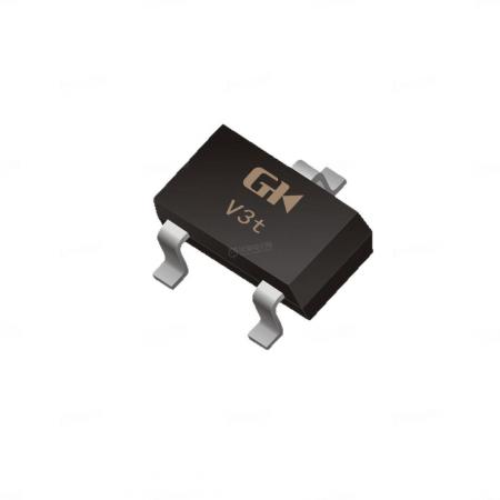V3T-PESD3V3L2BT 双向 SOT23 静电保护ESD二极管