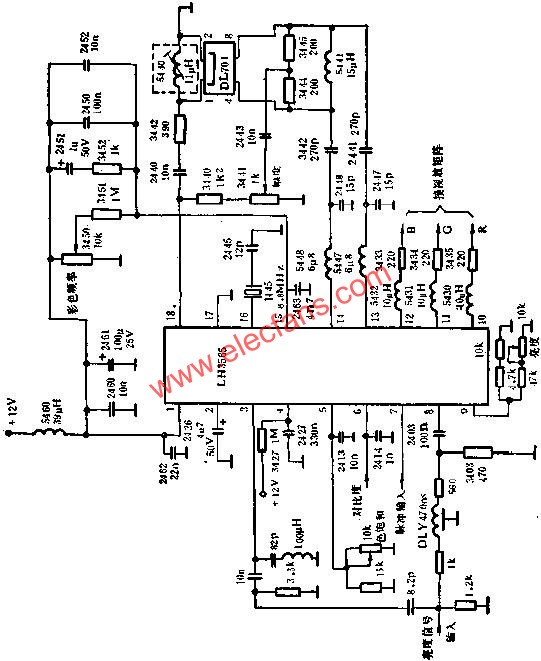 LH3565典型应用电路图  www、elecfans、com