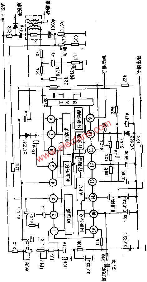 D1379C内部方框图及外围电路图  www、elecfans、com
