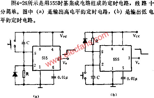 时基集成电路组成定时电路图 www、elecfans、com
