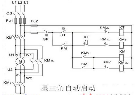 星三角降压启动电气原理图画法大全