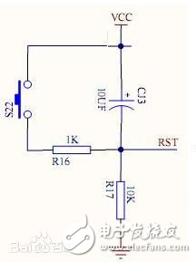 单片机按键复位电路原理和电路图解析
