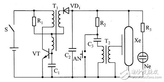 声控闪光灯电路图大全（驻极体电容器话筒/高压闪光灯）