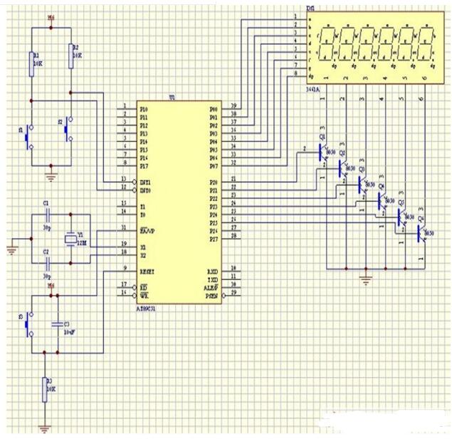 数字时钟设计电路图汇总