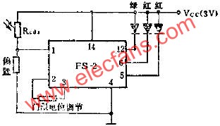 FS-2电测光集成电路的应用电路图  www、elecfans、com