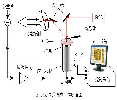 原子力显微镜工作原理图