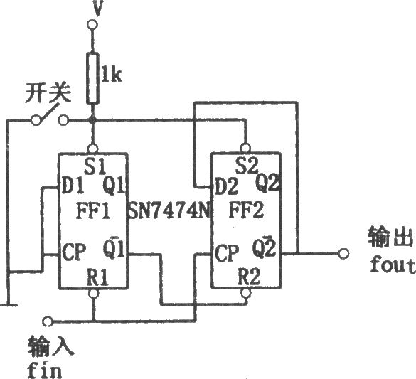 （图）构成简单的分频电路