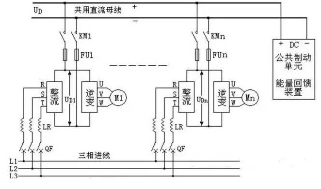 变频器主电路组成部分，变频器内部电路实物图