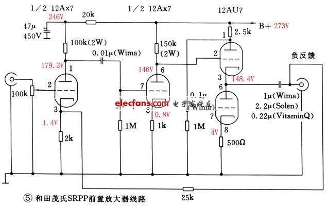 5种常见电子管前级制作电路电工基础电路图讲解