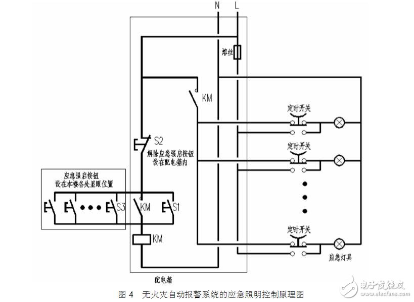 带蓄电池应急灯接线图详解
