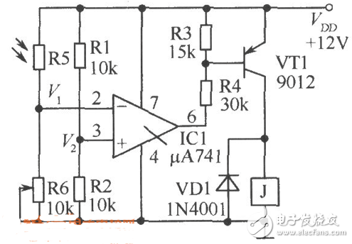 光敏电阻光控灯电路图大全（太阳能/晶闸管/光控开关）