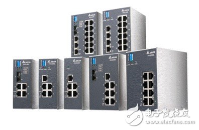 图：台达DVS系列工业以太网交换机外观图