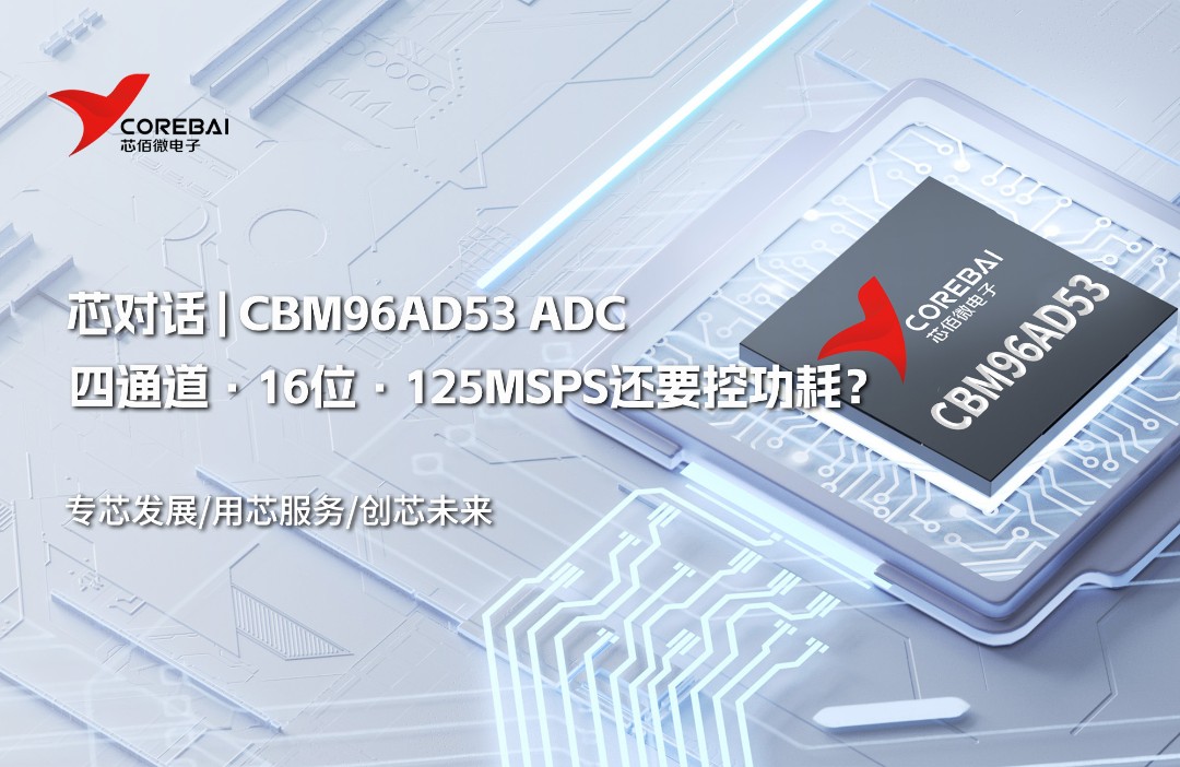 四通道·16位·125MSPS还要控功耗？可以看看CBM96AD53